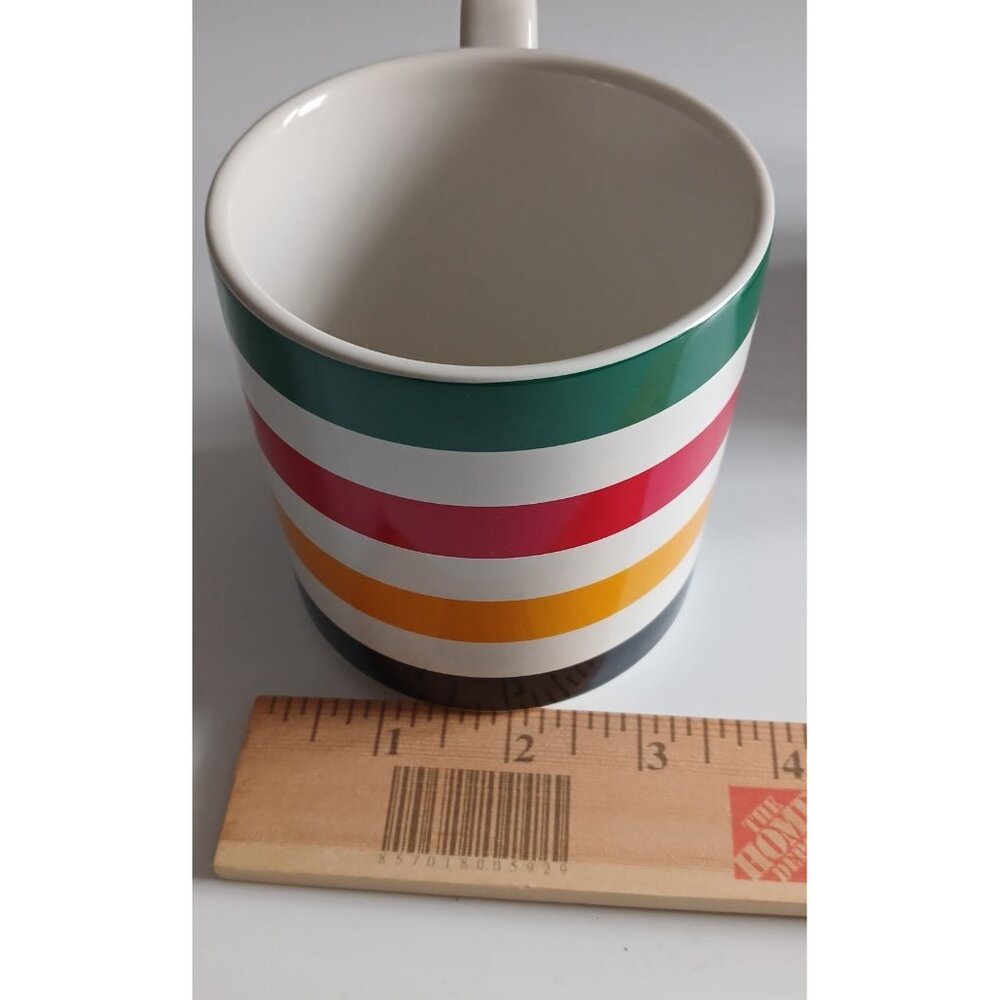 Hudson's Bay Company HBC Stripes Canada Set Of 2 Mugs NEW Coffee Tea Cups - Picture 5 of 9
